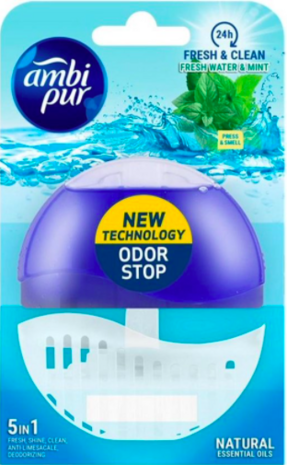 Ambi Pur Toiletblok Fresh Water &amp; Mint 55ml