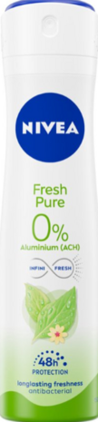 Nivea Deospray Fresh Pure 0% 150ml