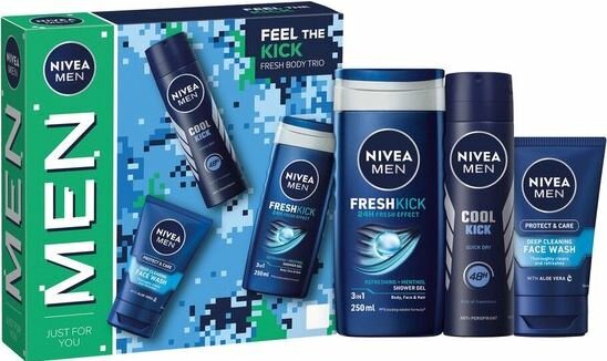 Geschenkset Nivea Men Feel the Kick