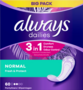 Always Dailies Inlegkruisjes Normal Fresh & Protect 60 stuks